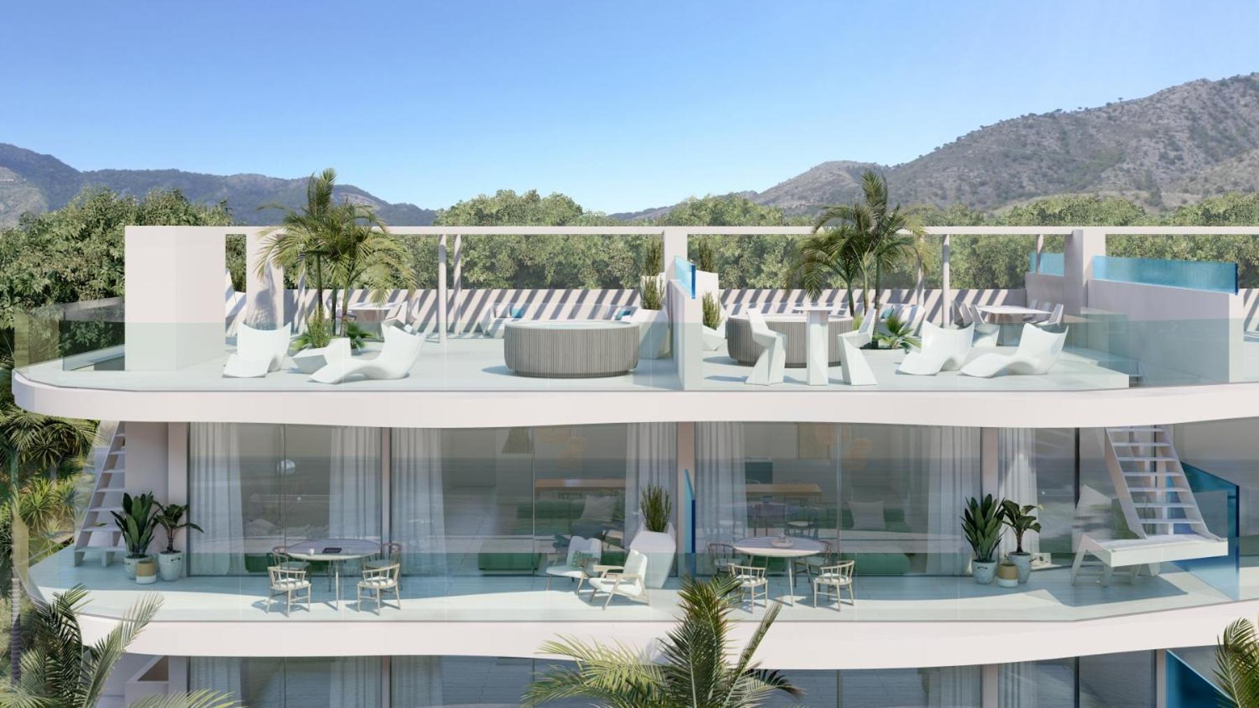 شقة Panoramic Seaview Penthouse The Wave فوينخيرولا المظهر الخارجي الصورة